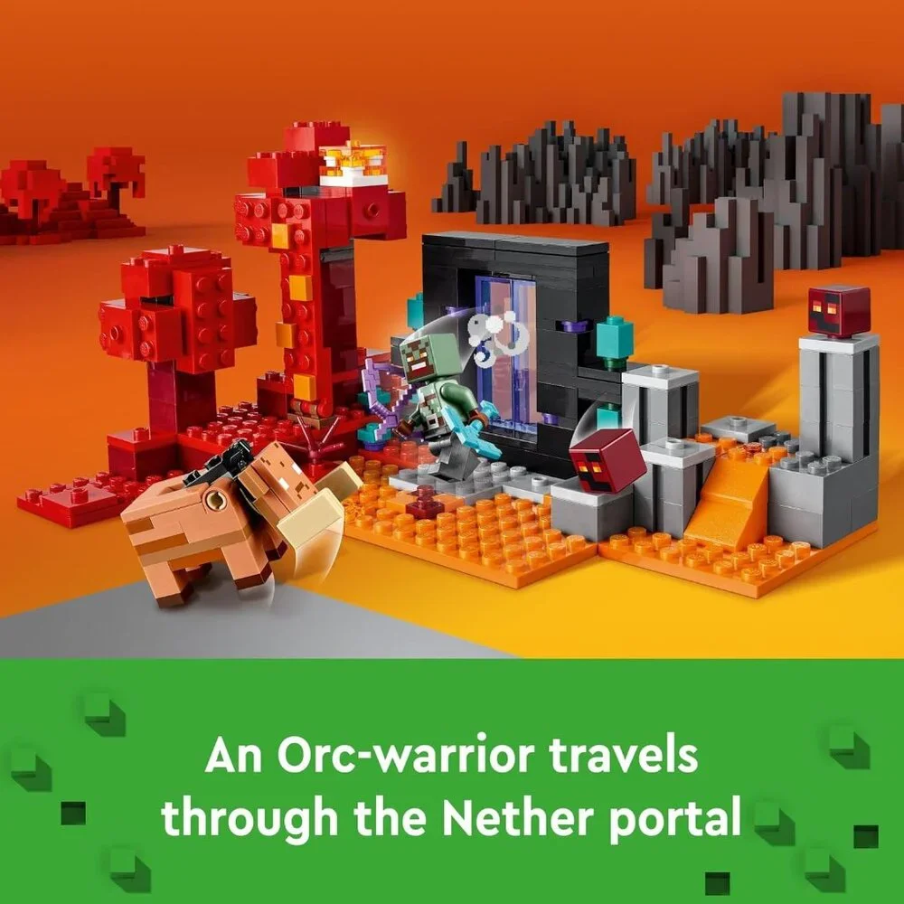 NEW LEGO Minecraft 21255 The Nether Portal Ambush Adventure Set Building Toy for